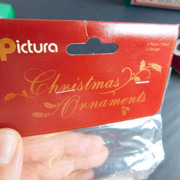 Vintage Christmas LOT 12 pc, 1994 Light Tree Star (works), Shiny Bright, Tinsel - Picture 12 of 16